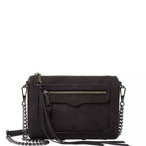 Rebecca Minkoff Avery Cross Body, Black Suede